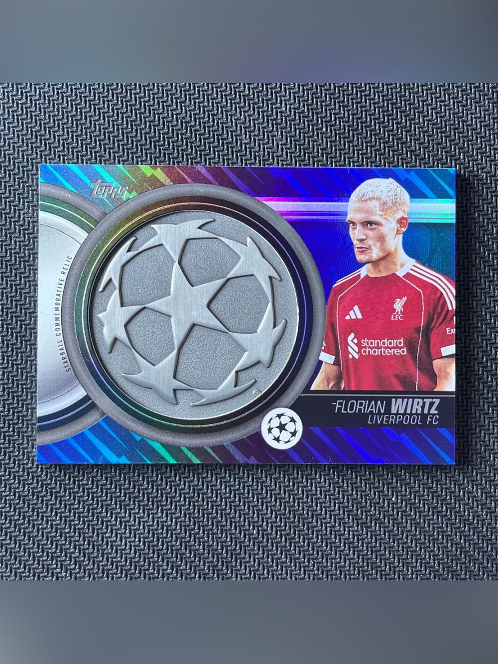 Florian Wirtz Starball Relic 2025-26 Topps UEFA Champions League Liverpool FC